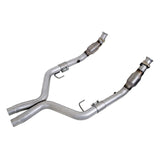 BBK 05-10 Mustang 4.6 GT High Flow X Pipe With Catalytic Converters - 2-3/4 1770