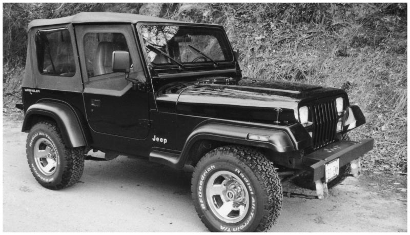 Bushwacker 87-95 Jeep Wrangler Extend-A-Fender Style Flares 4pc Excludes Renegade - Black 10903-11