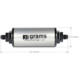 Grams Performance 100 Micron -6AN Fuel Filter G60-99-0106