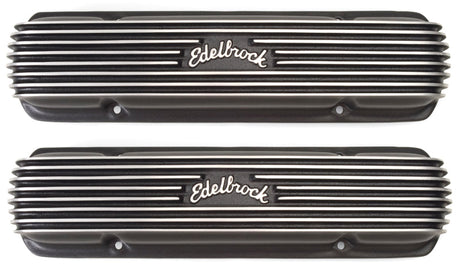 Edelbrock Valve Cover Classic Series Pontiac 1962-1979 301-455 CI V8 Black 41303