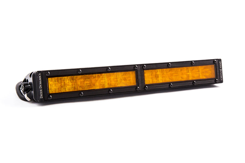 Diode Dynamics 12 In LED Light Bar Single Row Straight - Amber Wide Each Stage Series DD5045S