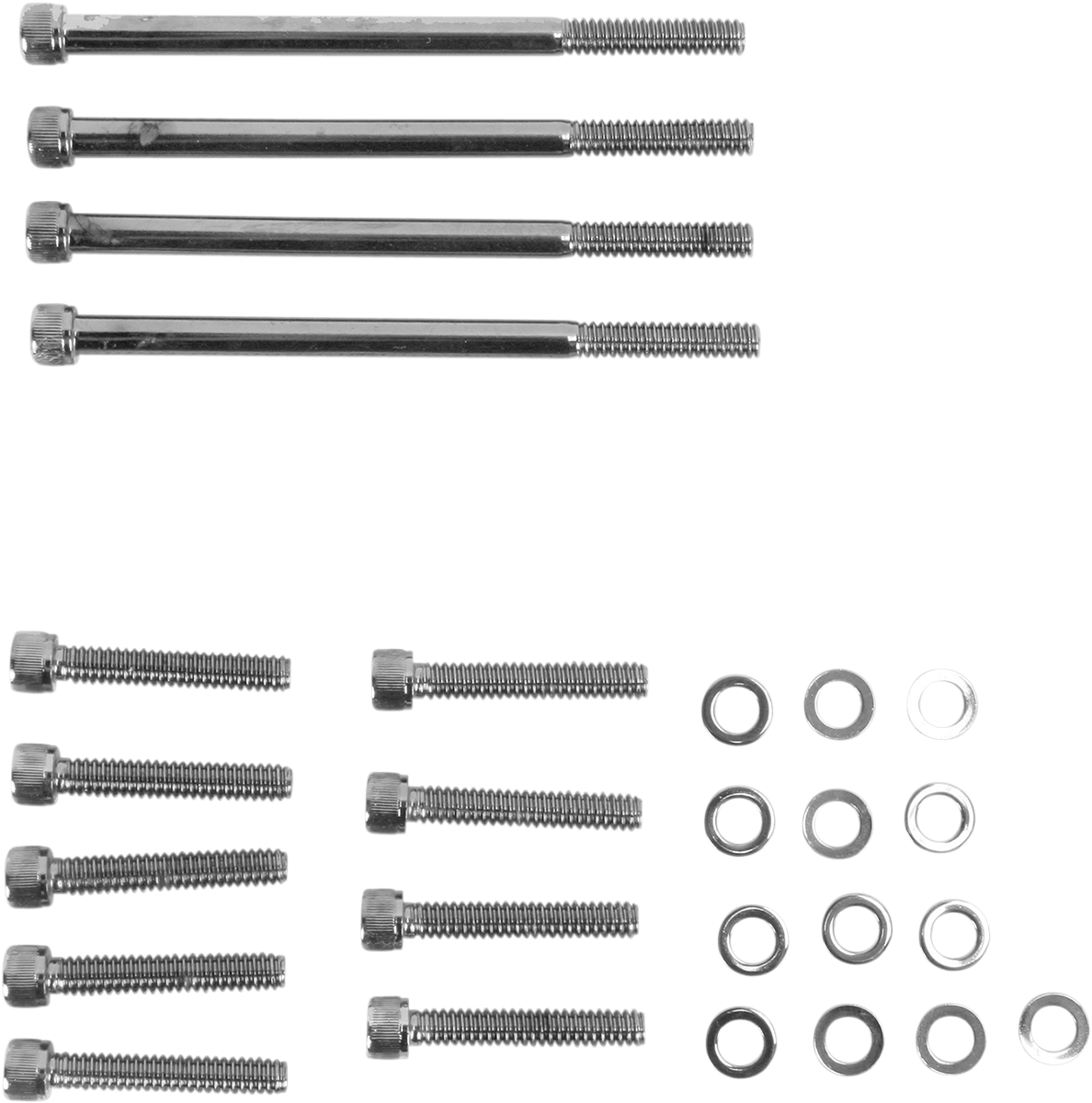 DRAG SPECIALTIES Bolt Kit - Knurled - Primary N/F FXSB,FXCW/C MK672BK