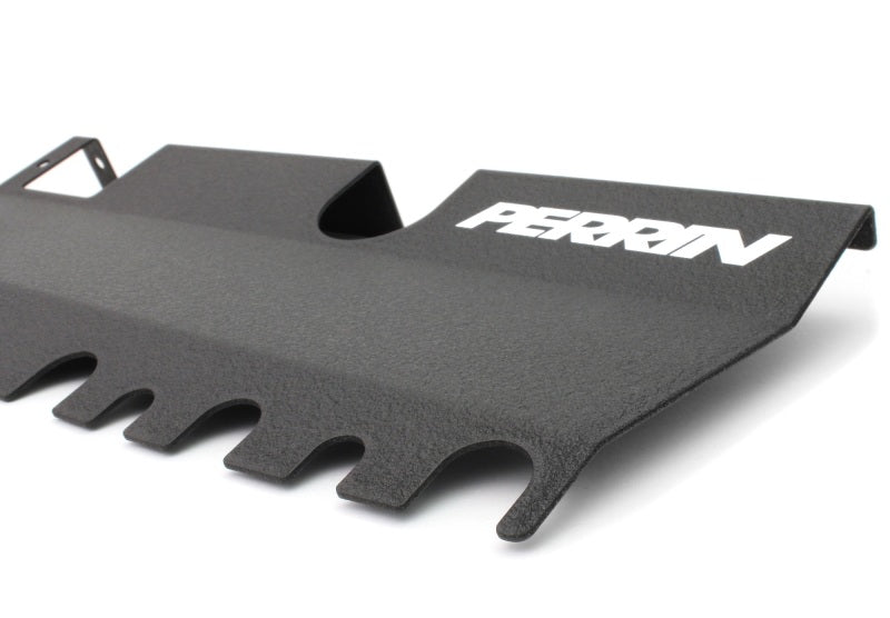 Perrin 15-21 WRX/STI Radiator Shroud (With OEM Intake Scoop) - Black PSP-ENG-512-4BK