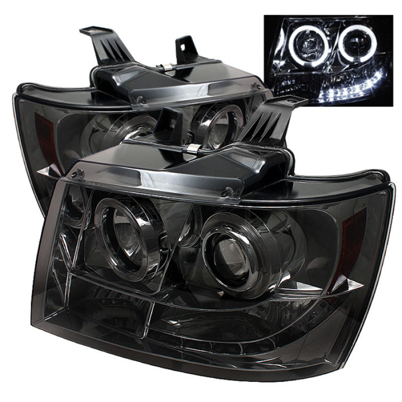 Spyder Chevy Suburban 1500 07-14 Projector Headlights LED Halo LED Smke PRO-YD-CSUB07-HL-SM 5009661