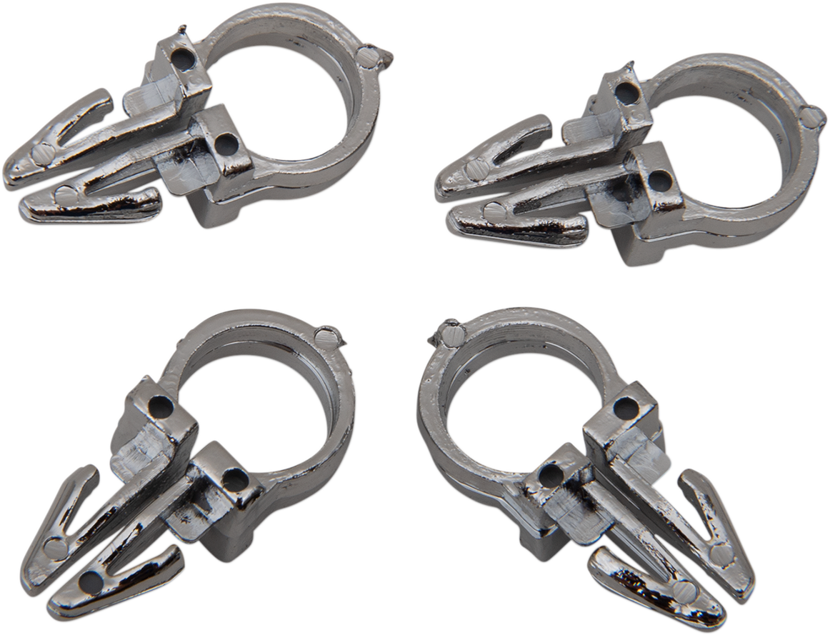 DRAG SPECIALTIES Handlebar Wiring Clips- 3/8" - 4PK 31-0001-4-HC3