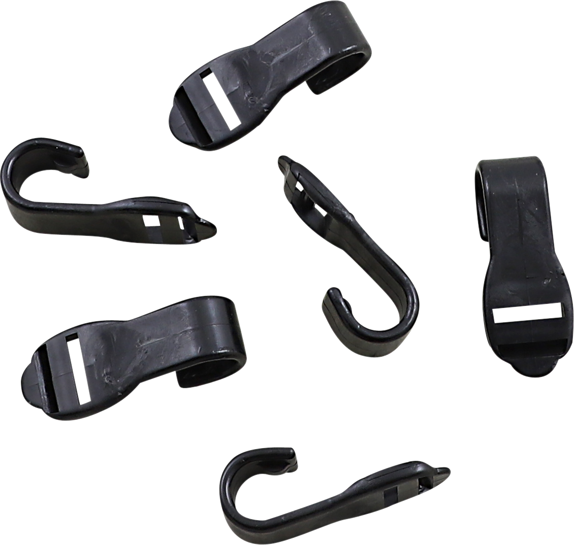 Parts Unlimited Cover Hooks - Black Lm-4003-0060