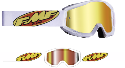 Gafas FMF Youth PowerCore - Núcleo - Blanco - Espejo rojo F-50055-00006 2601-3188 