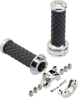 BILTWELL Grips - Alumicore - Custom - Chrome 6606-105-01