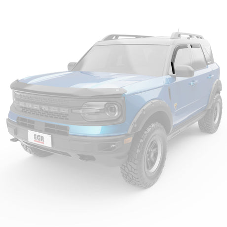 EGR 21-22 Ford Bronco 4 Door In-Channel Window Visors - Matte Black (573565) 573565