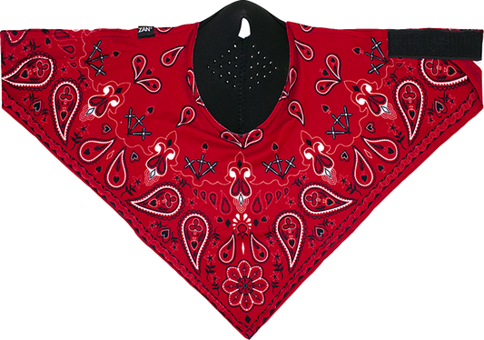 ZAN HEADGEAR Neodanna SportFlex Face Mask - Red Paisley NEOL106