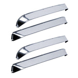 AVS 84-91 Jeep Grand Wagoneer Ventshade Front & Rear Window Deflectors 4pc - Stainless 14610
