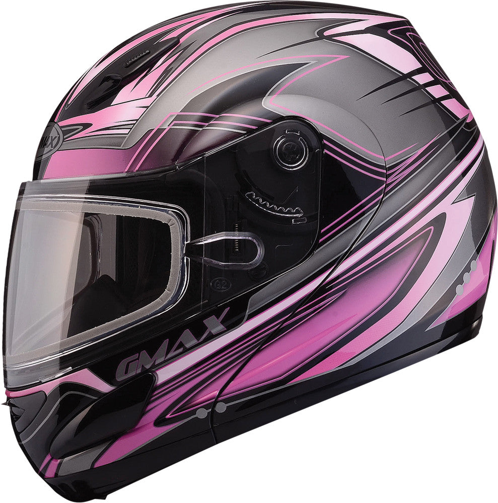 GMAX Gm-44s Modular Helmet Semcoe Pink/Silver/Black L G6443406