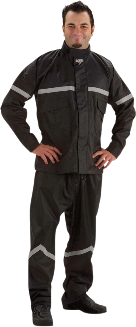 NELSON RIGG SR-6000 Stormrider Rainsuit - Black - Large SR-6000-BLK-03L