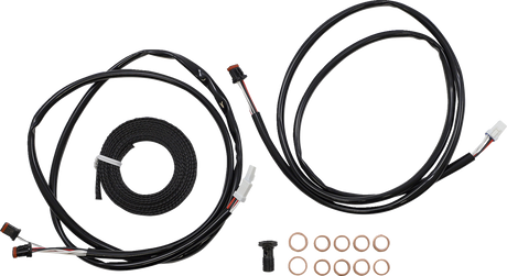 LA CHOPPERS Cable Kit - 18" - 20" Ape Hanger Handlebars - ABS - Midnight LA-8056KT3-19M