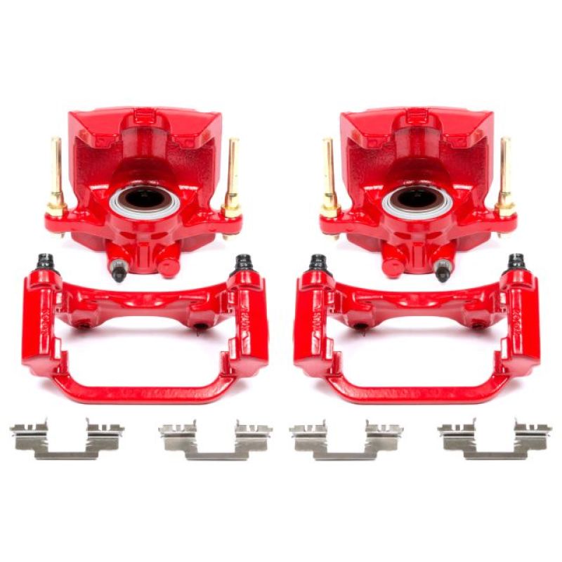 Power Stop 07-16 Cadillac Escalade Rear Red Calipers w/Brackets - Pair S5030