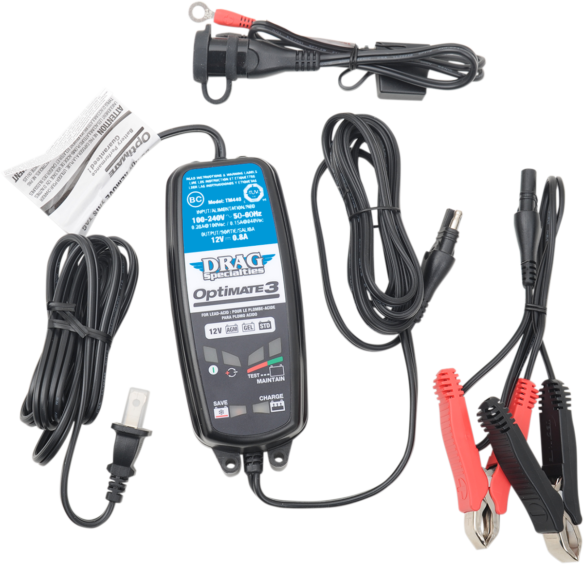 DRAG SPECIALTIES Cargador/Mantenedor de Batería TM443 