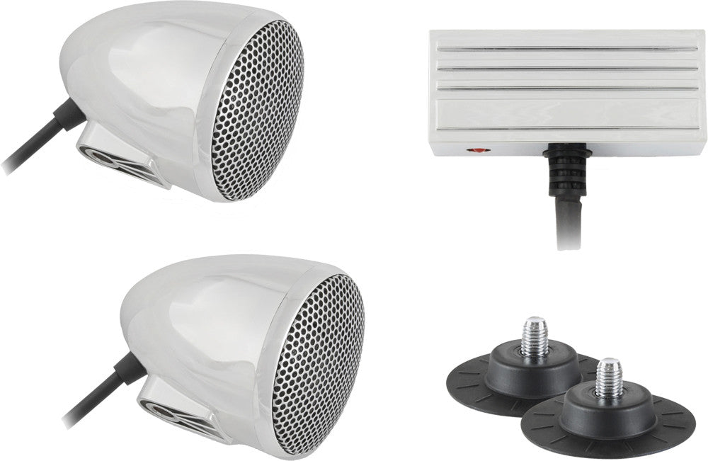 CYCLE SOUNDS Sport Bike Sound System Kit (B Lack) 1102-0621