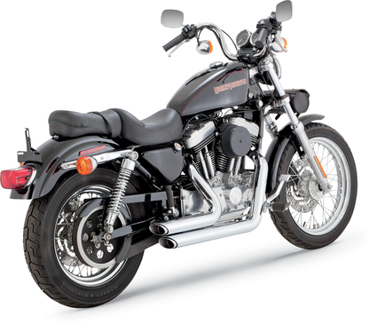 VANCE & HINES Shortshots Staggered Exhaust System - Chrome 17223