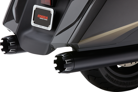 Silenciadores COBRA de doble corte - Negro 1219B 