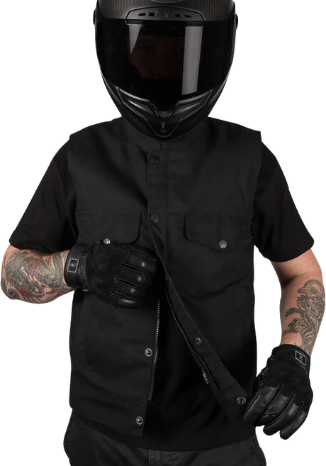 THRASHIN SUPPLY CO. Nightrider v2 Riding Vest - Black - 3XL TMJ-12-13