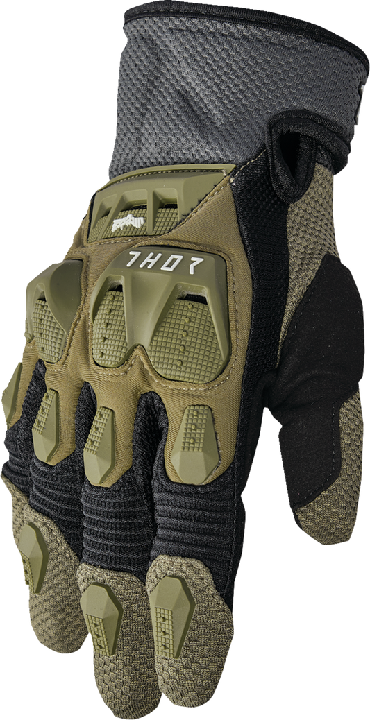 THOR Terrain Gloves - Army/Charcoal - Medium 3330-7287