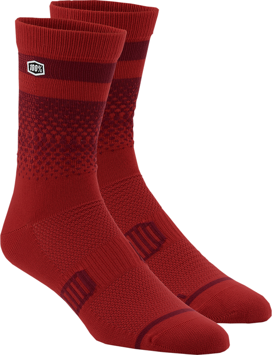 100% Advocate Socks - Cherry/Brick - Large/XL 24017-419-18