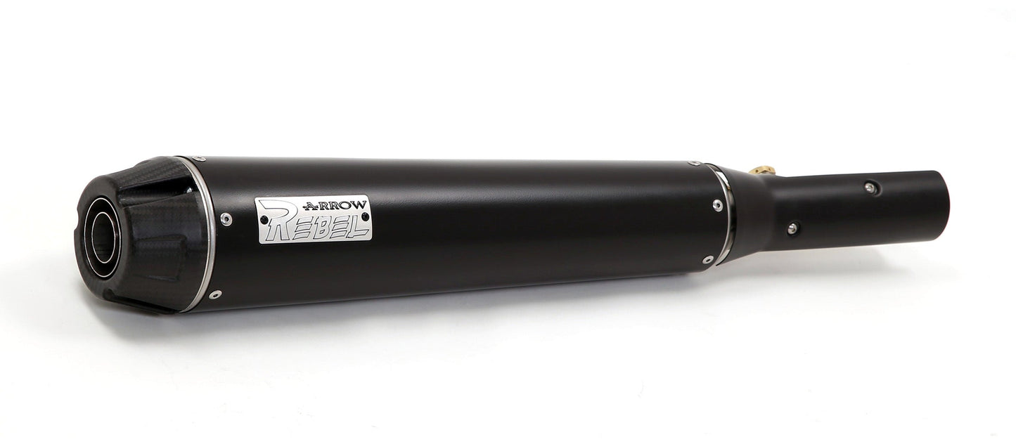 Arrow Yamaha Xv 950 R Stainless Steel Link Pipe+Nichrom Homologated Rebel Silencer With Aluminium End Cap  74502rba