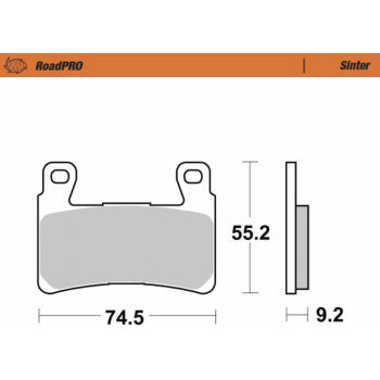 MOTO-MASTER Sintered Brake Pads 414901-PU