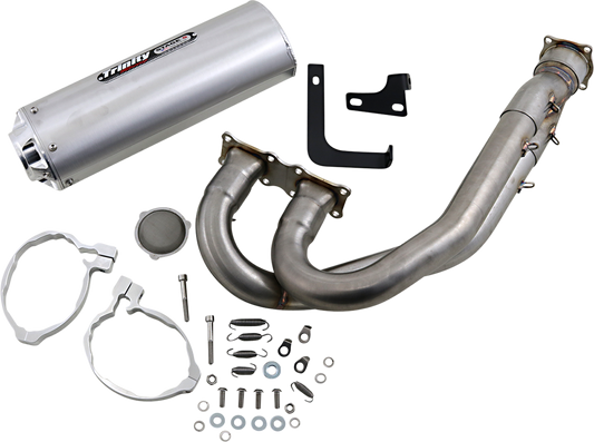 TRINITY RACING Exhaust - Brushed - KRX1000 TR-4177F