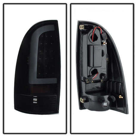 xTune 05-15 Toyota Tacoma (Excl LED Tail Lights) LED Tail Lights - Blk Smk (ALT-ON-TT05-LBLED-BSM) 9038556