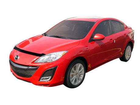 AVS 10-13 Mazda 3 (Grille Fascia Mount) Aeroskin Low Profile Acrylic Hood Shield - Smoke 320012