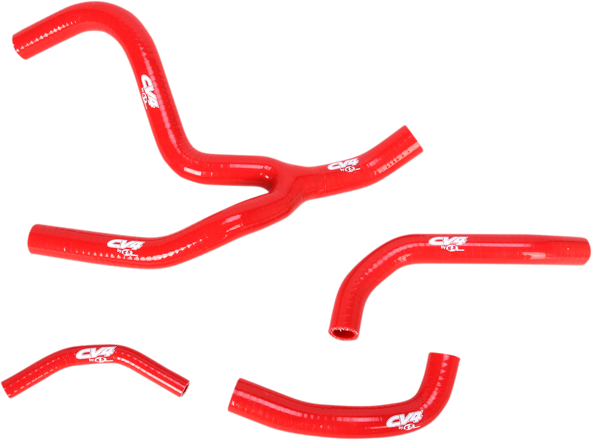 CV4 Radiator Hose Kit - Red - Y-Piece - Suzuki SFSMBC238R