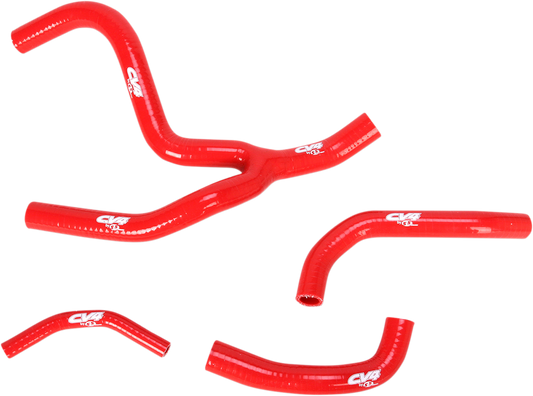 CV4 Radiator Hose Kit - Red - Y-Piece - Suzuki SFSMBC238R