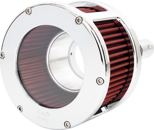 FEULING OIL PUMP CORP. Air Cleaner - BA Race Series - Chrome - Clear Cover - Red - M8 5428