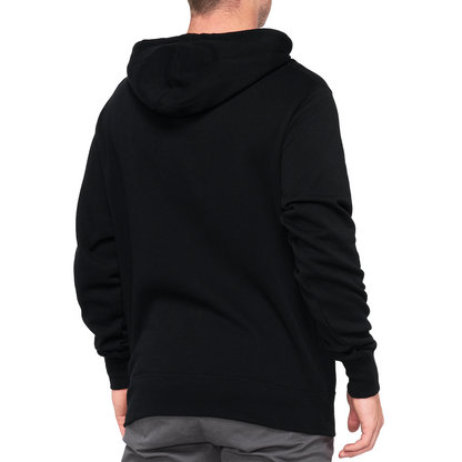 100% Hoodie Icon - Black - XL 20029-00003