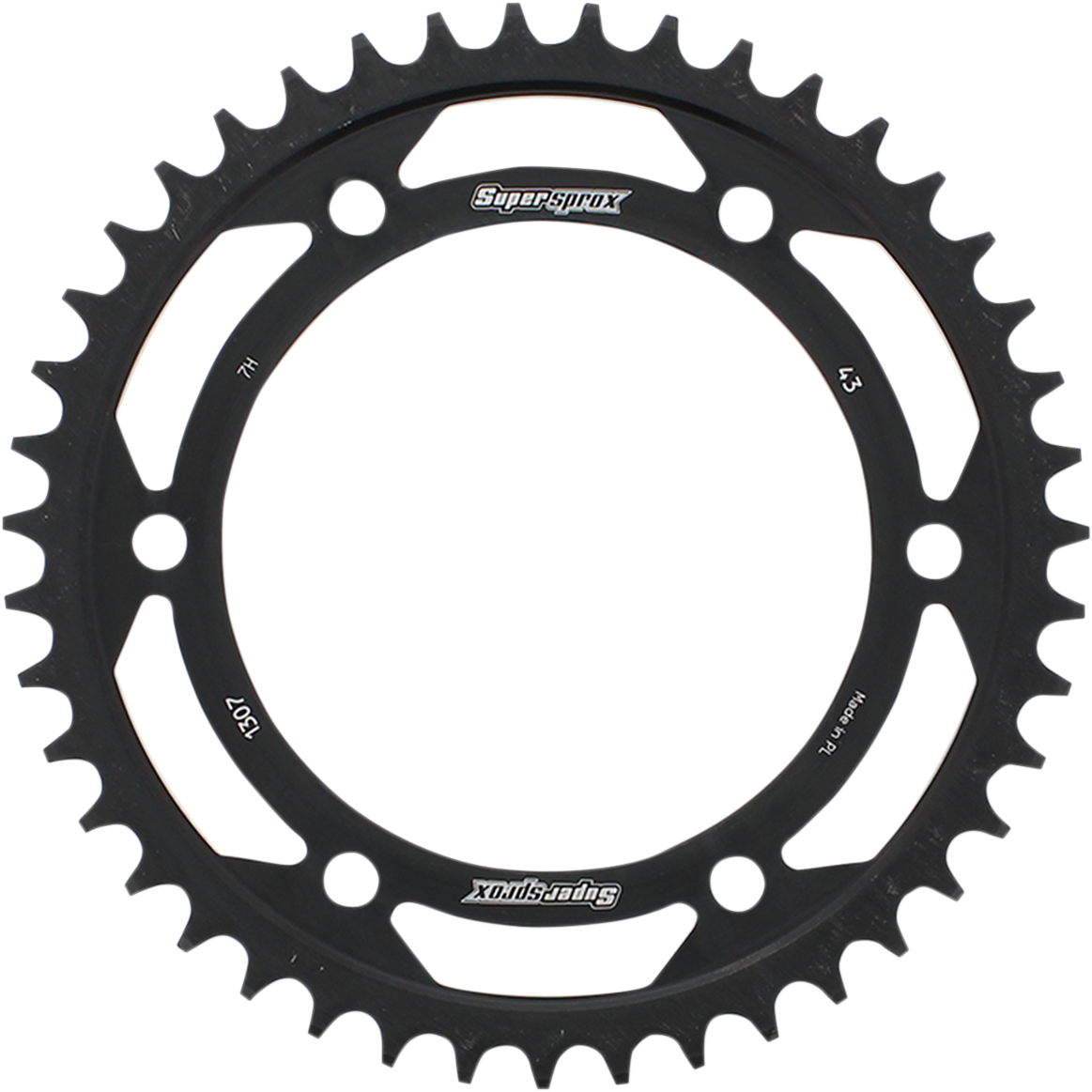 SUPERSPROX Rear Sprocket - 43 Tooth RFE-1307-43-BLK