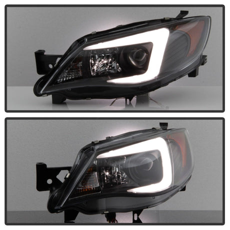 Spyder Subaru WRX 08-09 Projector Headlights - HID Model Only - Black PRO-YD-SWRX08-HID-LBDRL-BK 5083937