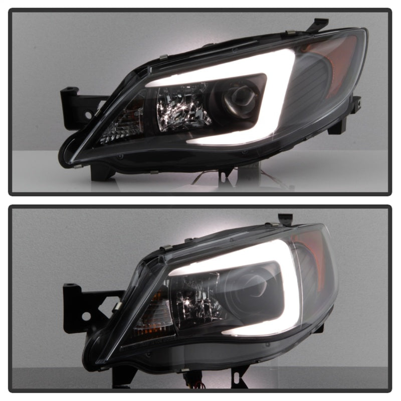 Spyder Subaru WRX 08-09 Projector Headlights - Halogen Model Only - Black PRO-YD-SWRX08-LBDRL-BK 5083944