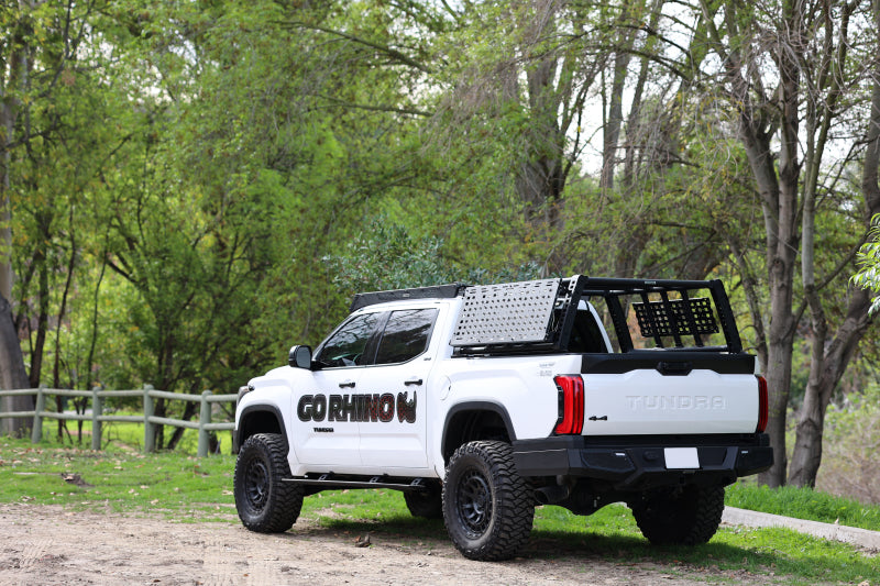 Go Rhino 22-23 Toyota Tundra CrewMax Cab 4dr E-BOARD E1 Electric Running Board Kit - Tex. Blk 20443587PC