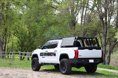 Go Rhino 22-23 Toyota Tundra CrewMax Cab 4dr E-BOARD E1 Electric Running Board Kit - Tex. Blk 20443587PC