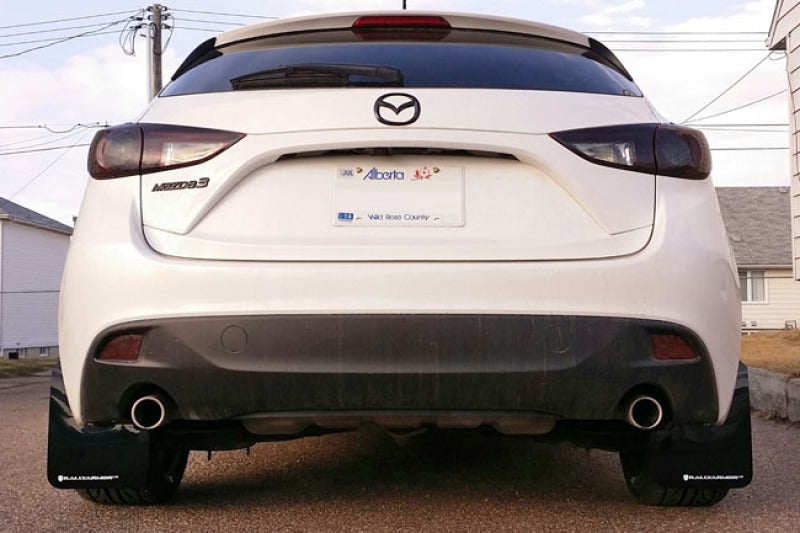 Rally Armor 14-18 Mazda3/Speed3 Black UR Mud Flap w/ White Logo MF31-UR-BLK/WH