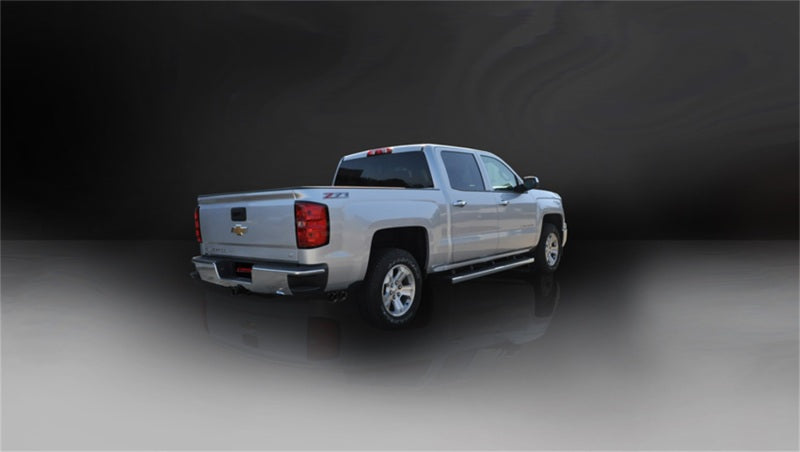 Corsa 14 GMC Sierra/Chevy Silv 1500 Crew Cab/Short Bed 5.3L V8 Black Sport Single Side CB Exhaust 14873BLK