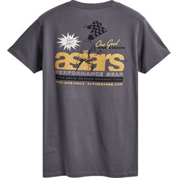IN STOCK ALPINESTARS Flagged T-Shirt - Charcoal - Large 1233-7215018-L