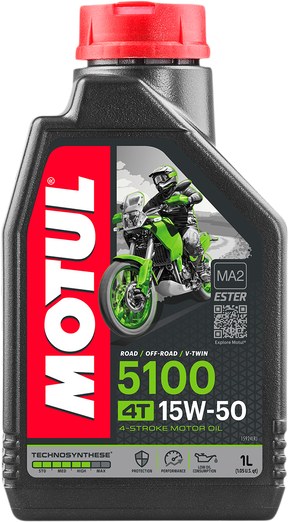 MOTUL 5100 4T Synthetic Blend Oil - 15W-50 - 1L 104080