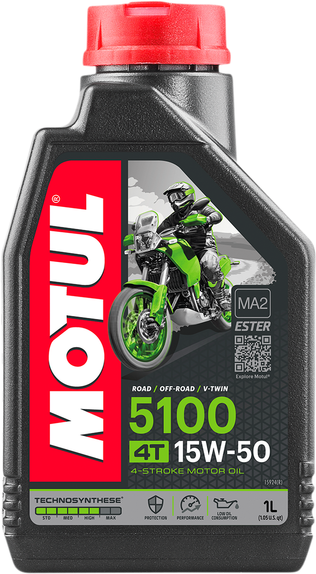 MOTUL 5100 4T Synthetic Blend Oil - 15W-50 - 1L 104080