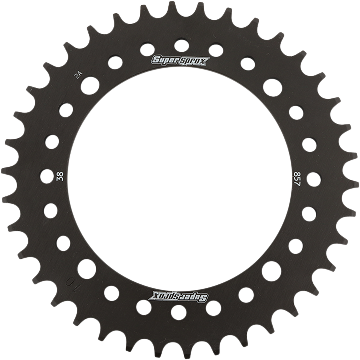 SUPERSPROX Steel Rear Sprocket - 38 Tooth RFE-857-38-BLK