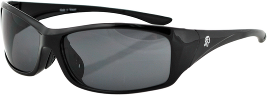 ZAN HEADGEAR South Dakota Sunglasses - Shiny Black - Smoke EZSD01