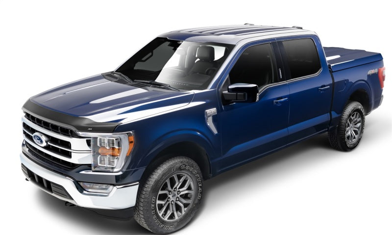 AVS 2021 Ford F-150 (Excl. Tremor/Raptor) Aeroskin Low Profile Hood Shield - Matte Black 377196