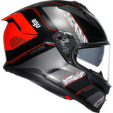 AGV K7 Helmet - Kyber - Matte Black/Red - Large 0101-17980
