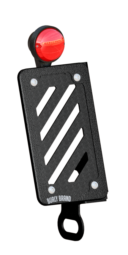 BURLY BRAND Slash Cur Lic Plt Kit Vert Black B13-3001TB